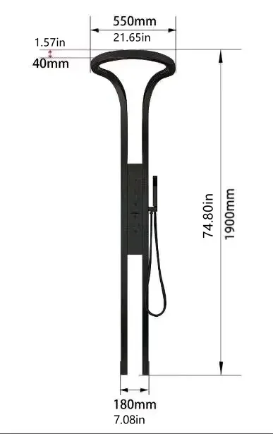 Shower Head Set System, Waterfall Rainfall,Luxury Multifunction Wall Mounted Panel ,Black Brass, Bathroom Hotel Shower Head Set System, Waterfall Rainfall,Luxury Multifunction Wall Mounted Panel ,Black Brass, Bathroom Hotel