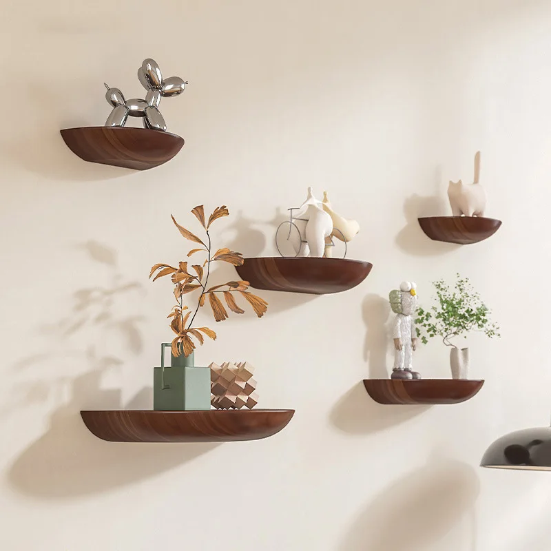 Solid Wooden Semicircle Wall Shelves Background Entryway Decorative Floating Organization Storage Holders Bedroom Kitchen Racks Solid Wooden Semicircle Wall Shelves Background Entryway Decorative Floating Organization Storage Holders Bedroom Kitchen Racks
