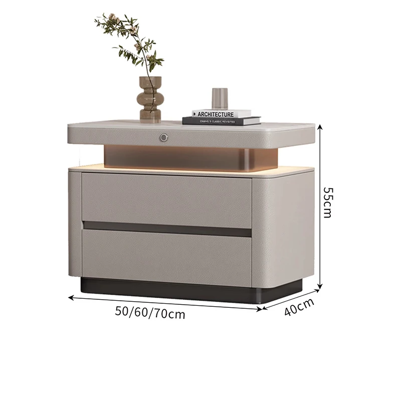 Trendy Italian Bedside Table Style Display Creative Storage Nights Table Minimalist Space Saving Mesita De Noche Home Furniture Trendy Italian Bedside Table Style Display Creative Storage Nights Table Minimalist Space Saving Mesita De Noche Home Furniture