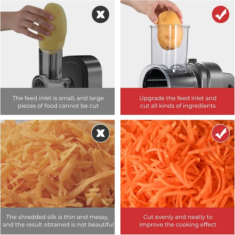 LMETJMA 250W 5 in 1 Electric Vegetable Slicer Shredder Automatic Salad Shooter Machine Cheese Grater Carrot Cabbage Cutter JT253 LMETJMA 250W 5 in 1 Electric Vegetable Slicer Shredder Automatic Salad Shooter Machine Cheese Grater Carrot Cabbage Cutter JT253
