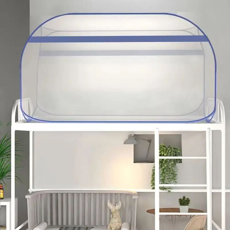 Simple Style Installation-free Yurt Mosquito Net Square Top Single Door Foldable Mosquito Net Summer Home General Mosquito Net Simple Style Installation-free Yurt Mosquito Net Square Top Single Door Foldable Mosquito Net Summer Home General Mosquito Net