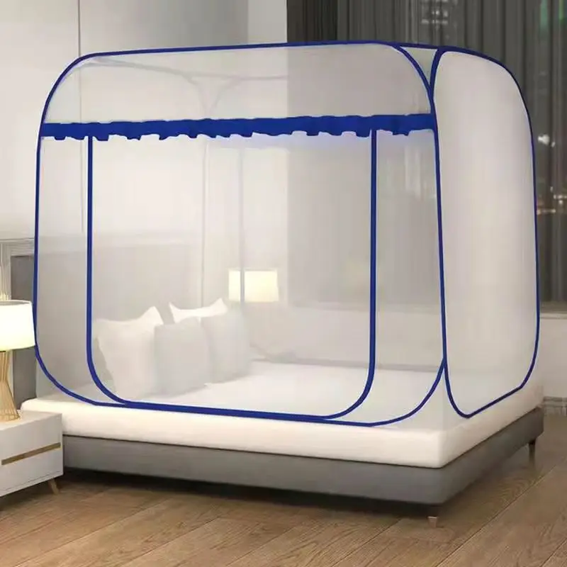 Simple Style Installation-free Yurt Mosquito Net Square Top Single Door Foldable Mosquito Net Summer Home General Mosquito Net Simple Style Installation-free Yurt Mosquito Net Square Top Single Door Foldable Mosquito Net Summer Home General Mosquito Net