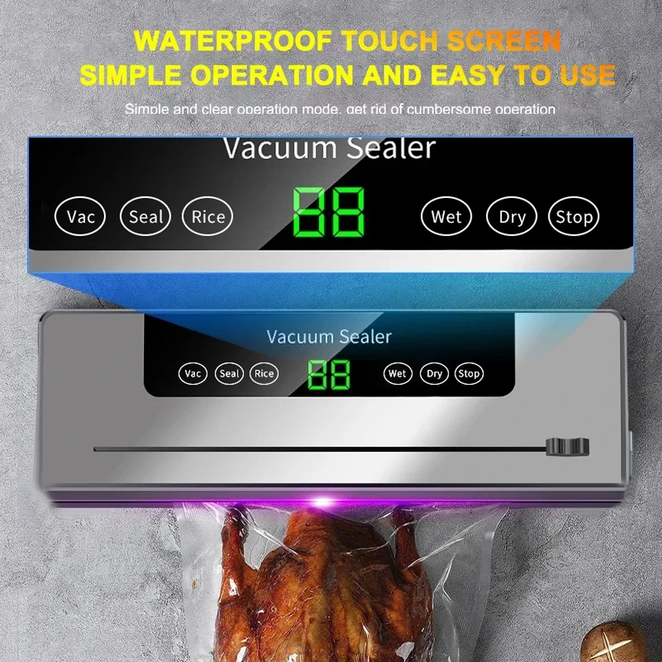 Electric Vacuum Sealer Built-in Cutter KITCHEN & DINNING Electric Vacuum Sealer Built-in Cutter KITCHEN & DINNING