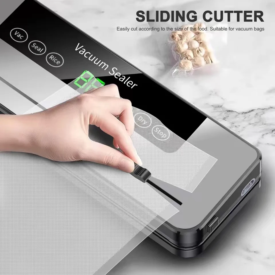 Electric Vacuum Sealer Built-in Cutter KITCHEN & DINNING Electric Vacuum Sealer Built-in Cutter KITCHEN & DINNING