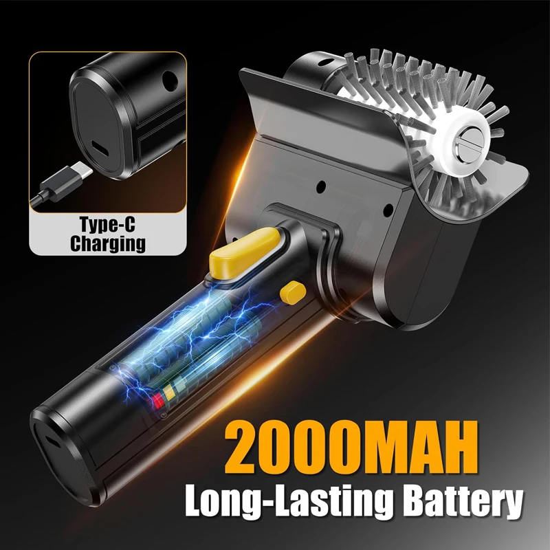Electric Bbq Brush Bbq Grill Cleaning Tool Brush Multi Functional Lithium Battery Bbq Cleaning Brush 2000mah Battery Life Electric Bbq Brush Bbq Grill Cleaning Tool Brush Multi Functional Lithium Battery Bbq Cleaning Brush 2000mah Battery Life 