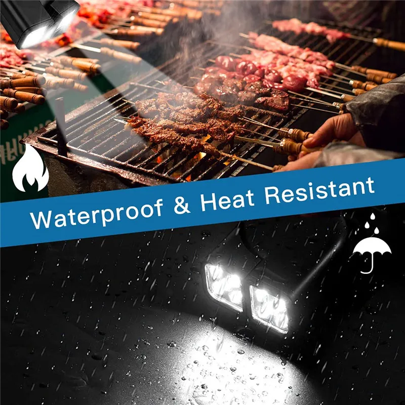 Double Head Grill Lights Heat Resistant Double Head Grill Lights Heat Resistant
