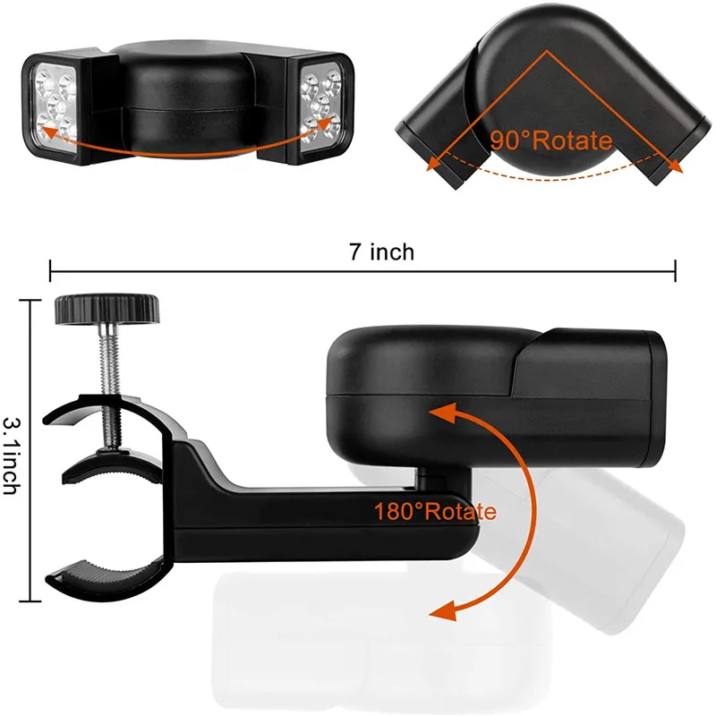 Double Head Grill Lights Heat Resistant Double Head Grill Lights Heat Resistant