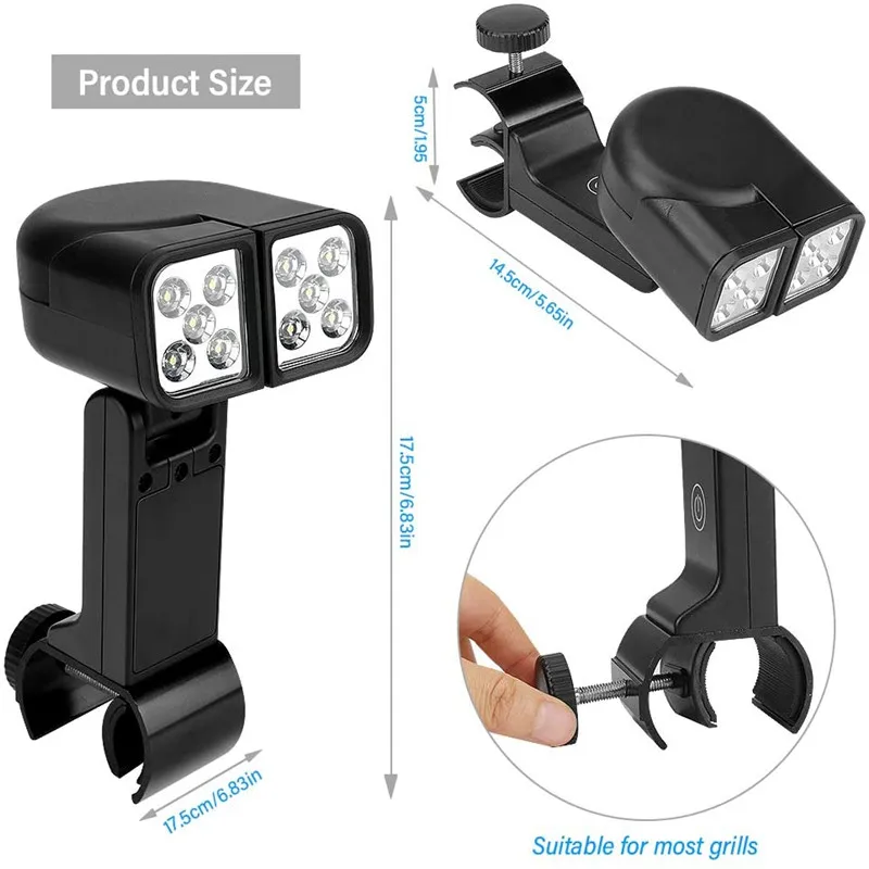 Double Head Grill Lights Heat Resistant Double Head Grill Lights Heat Resistant