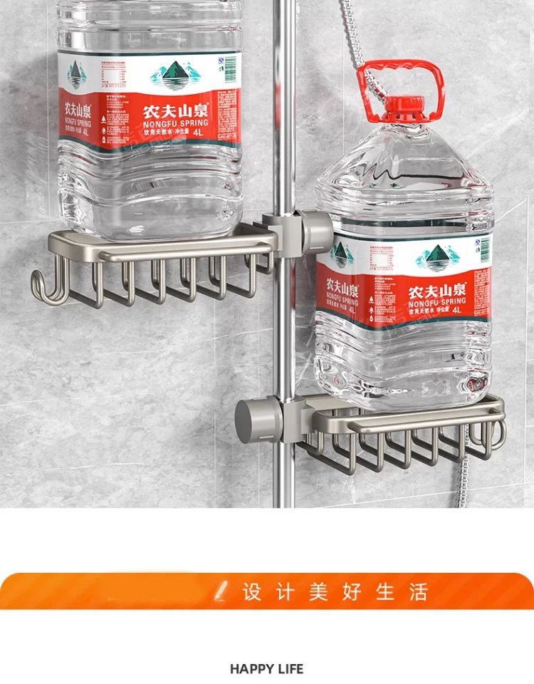 Punch-Free Bathroom Rack Bathroom Shelf Toilet Space Aluminum No Drill Hanging Rack Bathroom Organizer Hang On the Wall Punch-Free Bathroom Rack Bathroom Shelf Toilet Space Aluminum No Drill Hanging Rack Bathroom Organizer Hang On the Wall