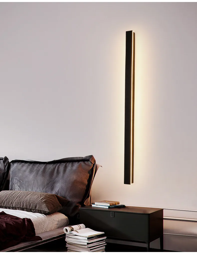 Outdoor waterproof wall lamp LED  strip background wall lamp stair garden lamp living room bedroom bedside ip65 wall lights