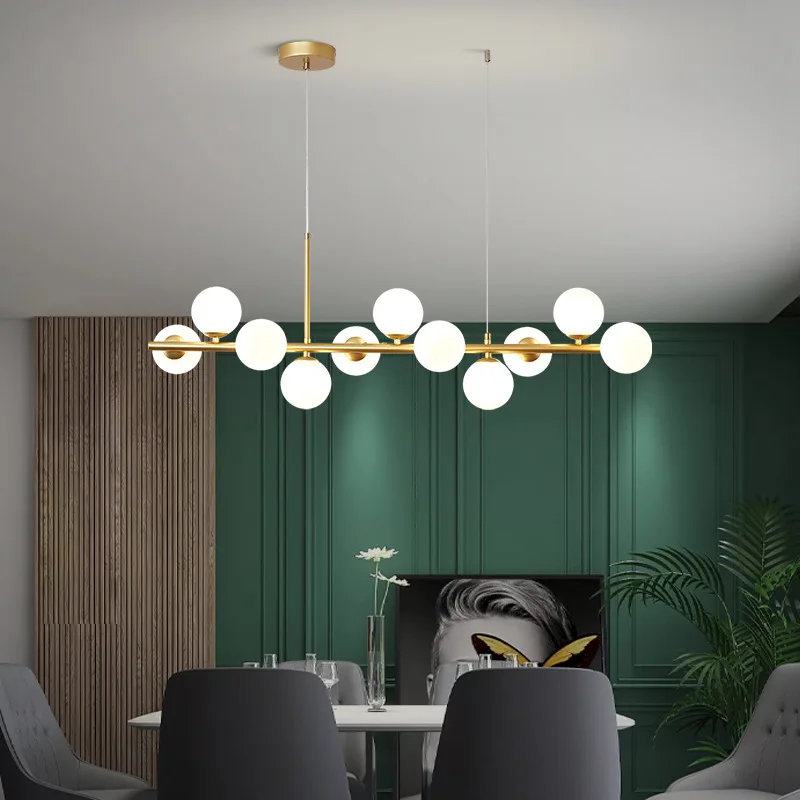 Glass Ball 11 Heads Hanging Lamp for Kitchen Living Dining Room Suspension Luminaire Design LIGHTING Glass Ball 11 Heads Hanging Lamp for Kitchen Living Dining Room Suspension Luminaire Design LIGHTING