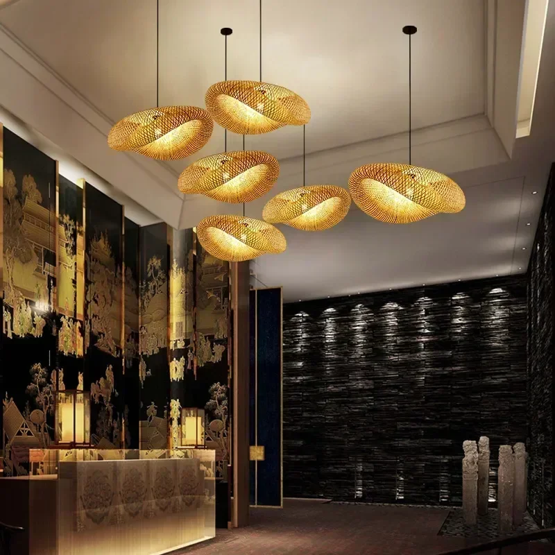 Bamboo Hand Weaving Pendant Lights LIGHTING Bamboo Hand Weaving Pendant Lights LIGHTING