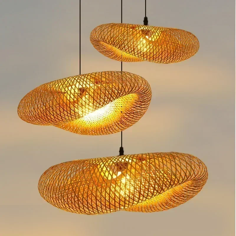 Bamboo Hand Weaving Pendant Lights LIGHTING Bamboo Hand Weaving Pendant Lights LIGHTING