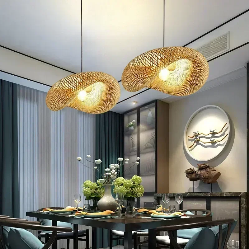 Bamboo Hand Weaving Pendant Lights LIGHTING Bamboo Hand Weaving Pendant Lights LIGHTING