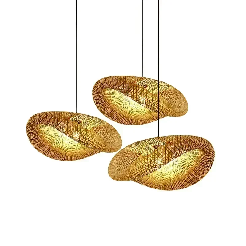 Bamboo Hand Weaving Pendant Lights LIGHTING Bamboo Hand Weaving Pendant Lights LIGHTING