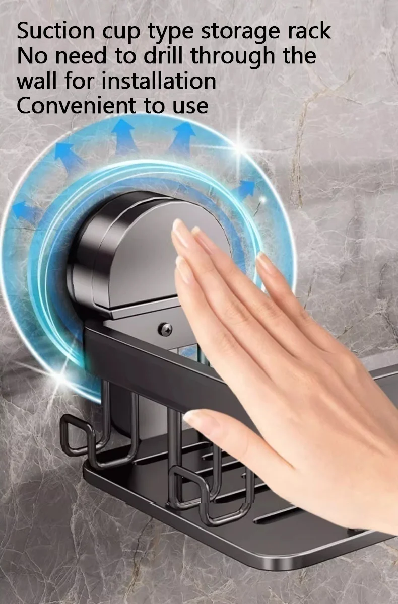 No Drill Suction Cup Adhesive Bathroom Rack Bathroom Shelf Toilet Aluminum Hanging Rack Bathroom Organizer Hang On The Wall No Drill Suction Cup Adhesive Bathroom Rack Bathroom Shelf Toilet Aluminum Hanging Rack Bathroom Organizer Hang On The Wall