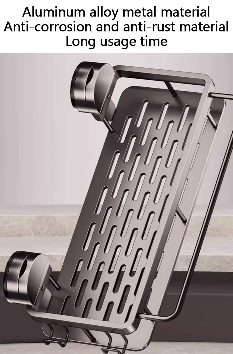 No Drill Suction Cup Adhesive Bathroom Rack Bathroom Shelf Toilet Aluminum Hanging Rack Bathroom Organizer Hang On The Wall No Drill Suction Cup Adhesive Bathroom Rack Bathroom Shelf Toilet Aluminum Hanging Rack Bathroom Organizer Hang On The Wall