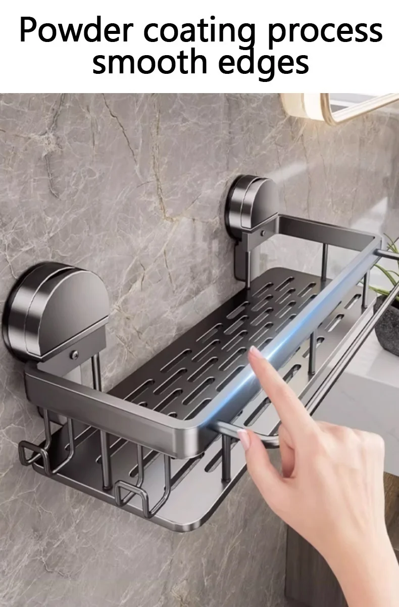 No Drill Suction Cup Adhesive Bathroom Rack Bathroom Shelf Toilet Aluminum Hanging Rack Bathroom Organizer Hang On The Wall No Drill Suction Cup Adhesive Bathroom Rack Bathroom Shelf Toilet Aluminum Hanging Rack Bathroom Organizer Hang On The Wall