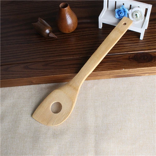 6 Pieces Bamboo Spoon Spatula Kitchen Utensil Wooden Cooking Tool Mixing Set 6 Pieces Bamboo Spoon Spatula Kitchen Utensil Wooden Cooking Tool Mixing Set