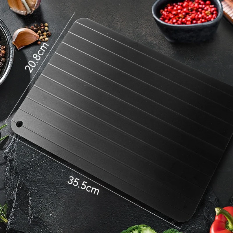 Fast Defrosting Tray for Frozen Meat Large Size Thawing Plate with Groove Design Defrost Food Rapid Safer Kitchen Gadgets Tools Fast Defrosting Tray for Frozen Meat Large Size Thawing Plate with Groove Design Defrost Food Rapid Safer Kitchen Gadgets Tools