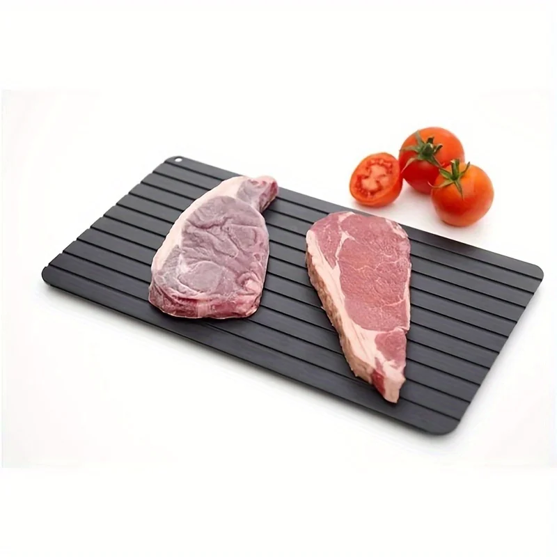 Fast Defrosting Tray for Frozen Meat Large Size Thawing Plate with Groove Design Defrost Food Rapid Safer Kitchen Gadgets Tools Fast Defrosting Tray for Frozen Meat Large Size Thawing Plate with Groove Design Defrost Food Rapid Safer Kitchen Gadgets Tools
