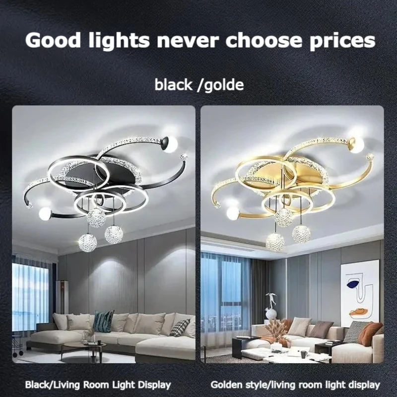 Modern Luxury LED Ceiling Chandeliers Lamps Design Creative Suspension Pendant Lights Home Decor Items Living Room Bedroom Villa Modern Luxury LED Ceiling Chandeliers Lamps Design Creative Suspension Pendant Lights Home Decor Items Living Room Bedroom Villa