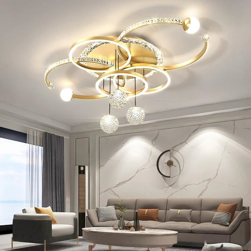 Modern Luxury LED Ceiling Chandeliers Lamps Design Creative Suspension Pendant Lights Home Decor Items Living Room Bedroom Villa Modern Luxury LED Ceiling Chandeliers Lamps Design Creative Suspension Pendant Lights Home Decor Items Living Room Bedroom Villa