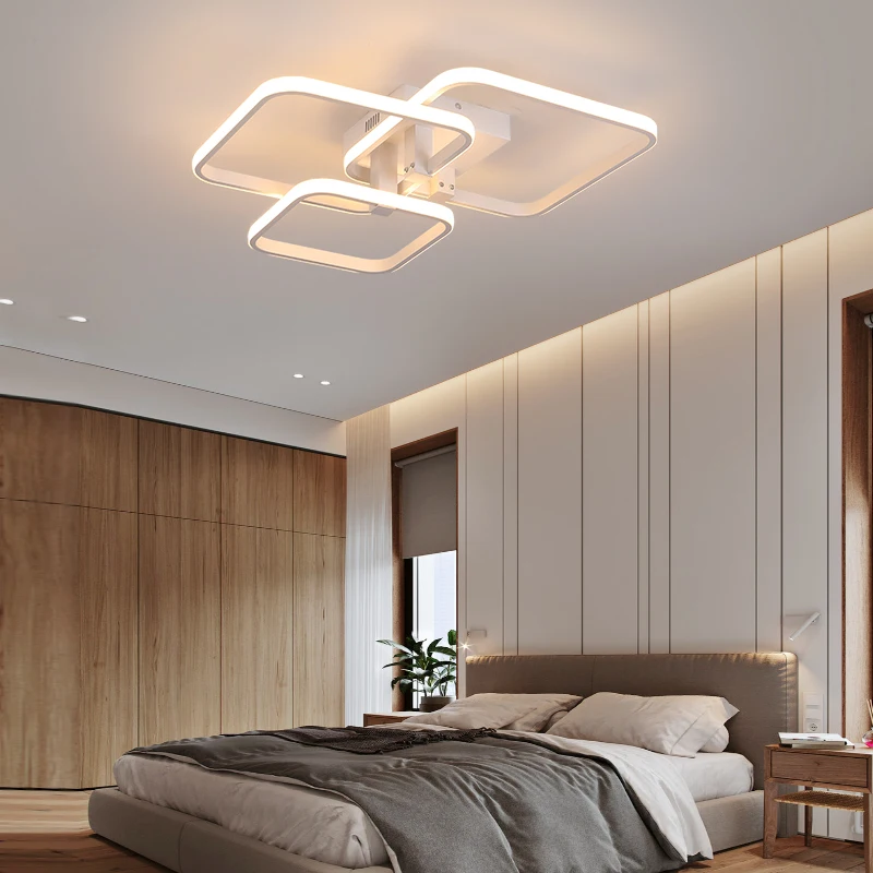 Black/White Modern LED Ceiling Chandelier,Living Room LED Chandelier Lamp,dimmable Bedroom Ceiling Light Fixture,3-6 head lustre Black/White Modern LED Ceiling Chandelier,Living Room LED Chandelier Lamp,dimmable Bedroom Ceiling Light Fixture,3-6 head lustre