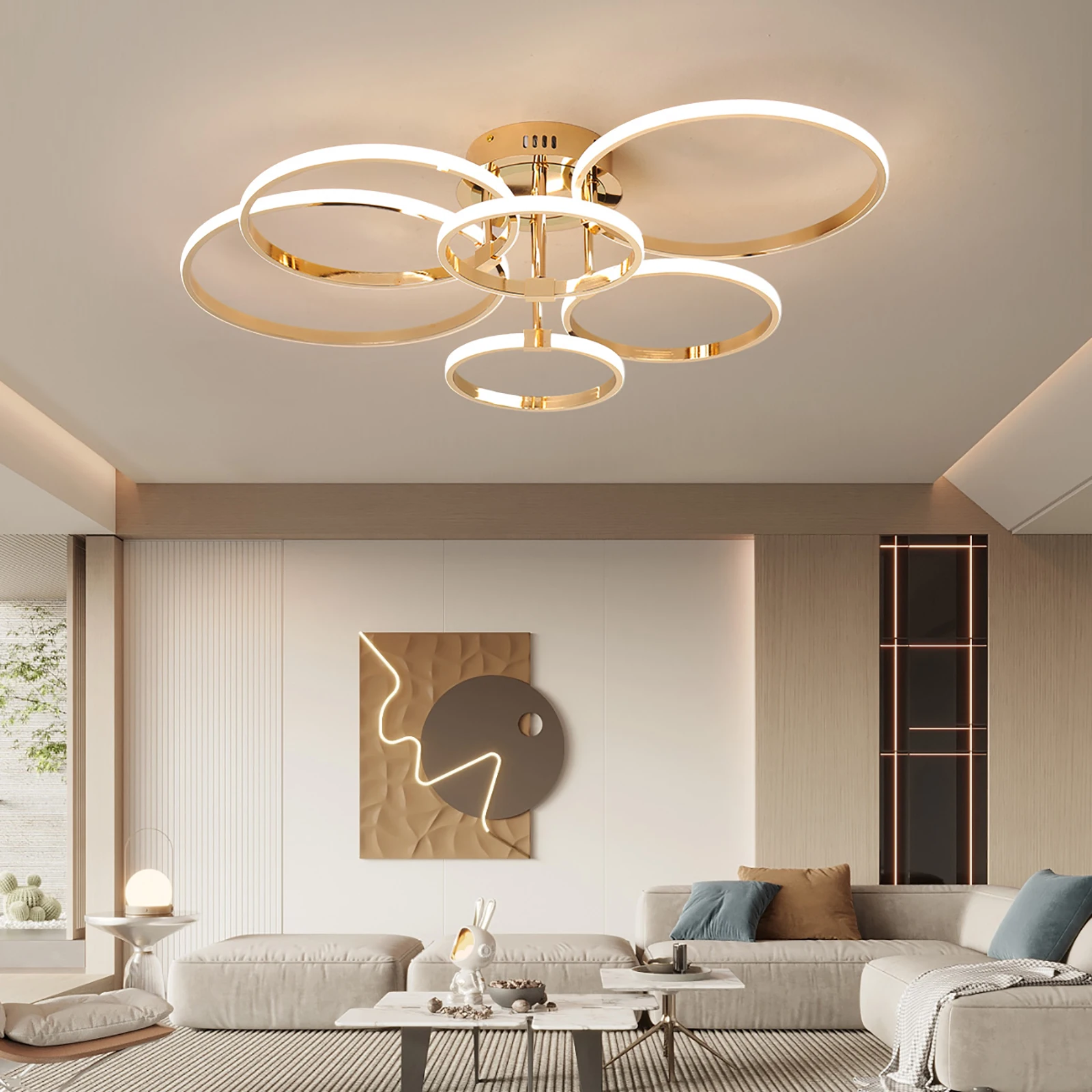 Modern LED Ceiling Chandelier for Living Bedroom,Round Dimmable Ceiling Lamp,Gold/Chrome/Black Bedroom Ceiling Light Fixture Modern LED Ceiling Chandelier for Living Bedroom,Round Dimmable Ceiling Lamp,Gold/Chrome/Black Bedroom Ceiling Light Fixture