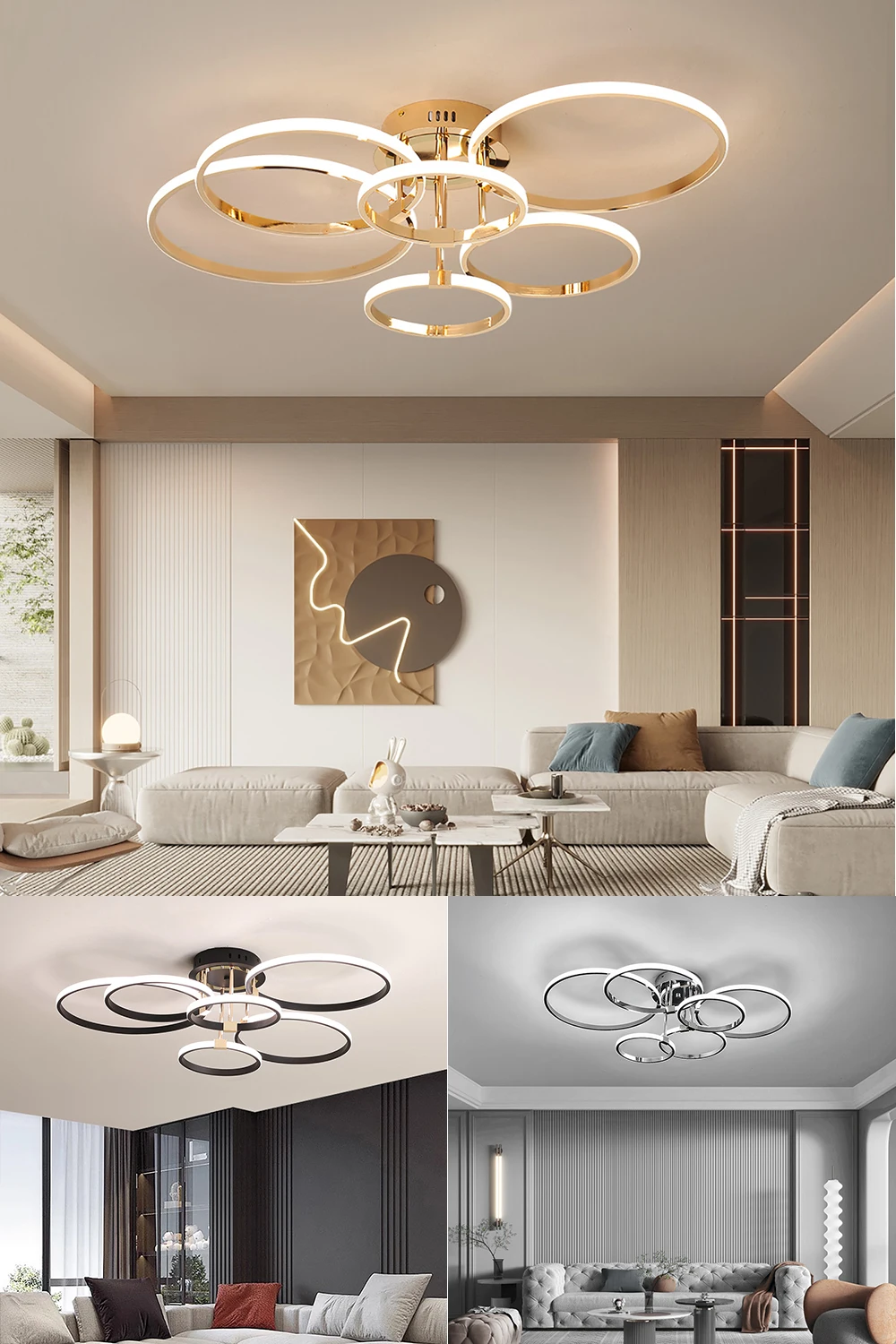 Modern LED Ceiling Chandelier for Living Bedroom,Round Dimmable Ceiling Lamp,Gold/Chrome/Black Bedroom Ceiling Light Fixture Modern LED Ceiling Chandelier for Living Bedroom,Round Dimmable Ceiling Lamp,Gold/Chrome/Black Bedroom Ceiling Light Fixture