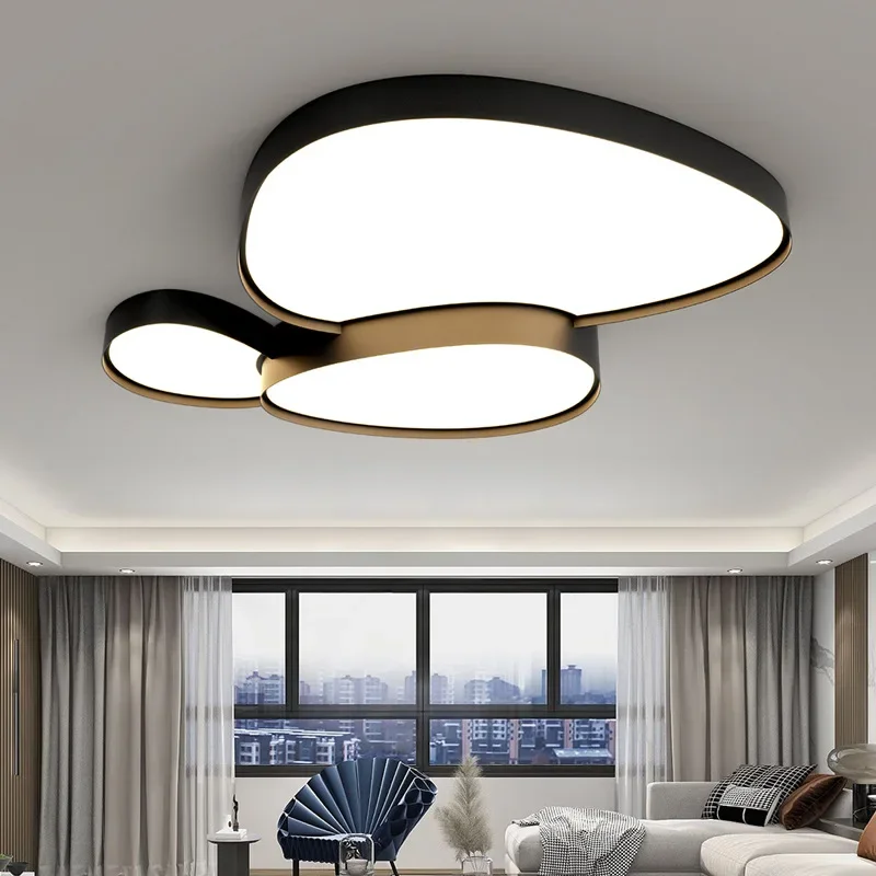 Modern Simple LED Ceiling Lamp Remote Control Black White Light Home Creative Indoor Lighting Bedroom Living Dining Room Fixture Modern Simple LED Ceiling Lamp Remote Control Black White Light Home Creative Indoor Lighting Bedroom Living Dining Room Fixture