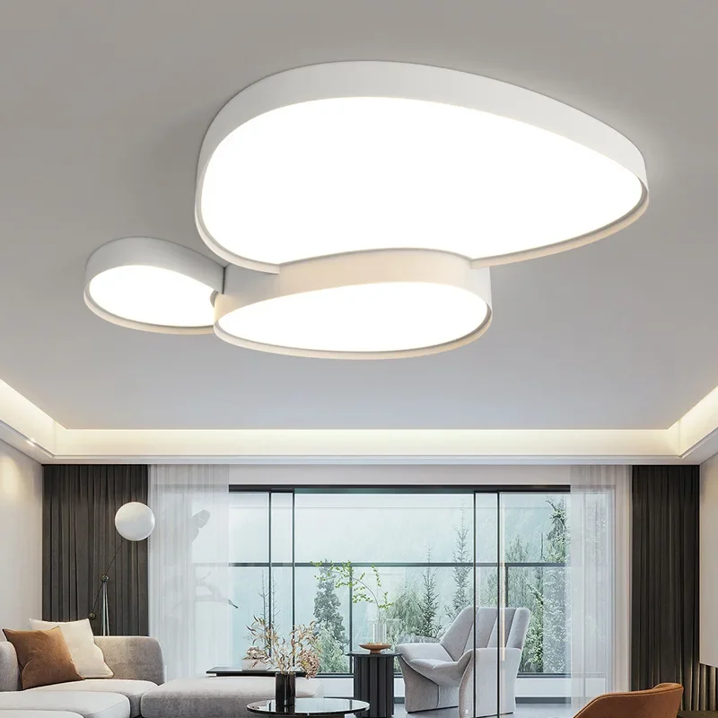 Modern Simple LED Ceiling Lamp Remote Control Black White Light Home Creative Indoor Lighting Bedroom Living Dining Room Fixture Modern Simple LED Ceiling Lamp Remote Control Black White Light Home Creative Indoor Lighting Bedroom Living Dining Room Fixture