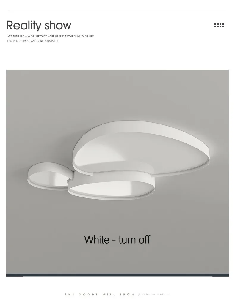 Modern Simple LED Ceiling Lamp Remote Control Black White Light Home Creative Indoor Lighting Bedroom Living Dining Room Fixture