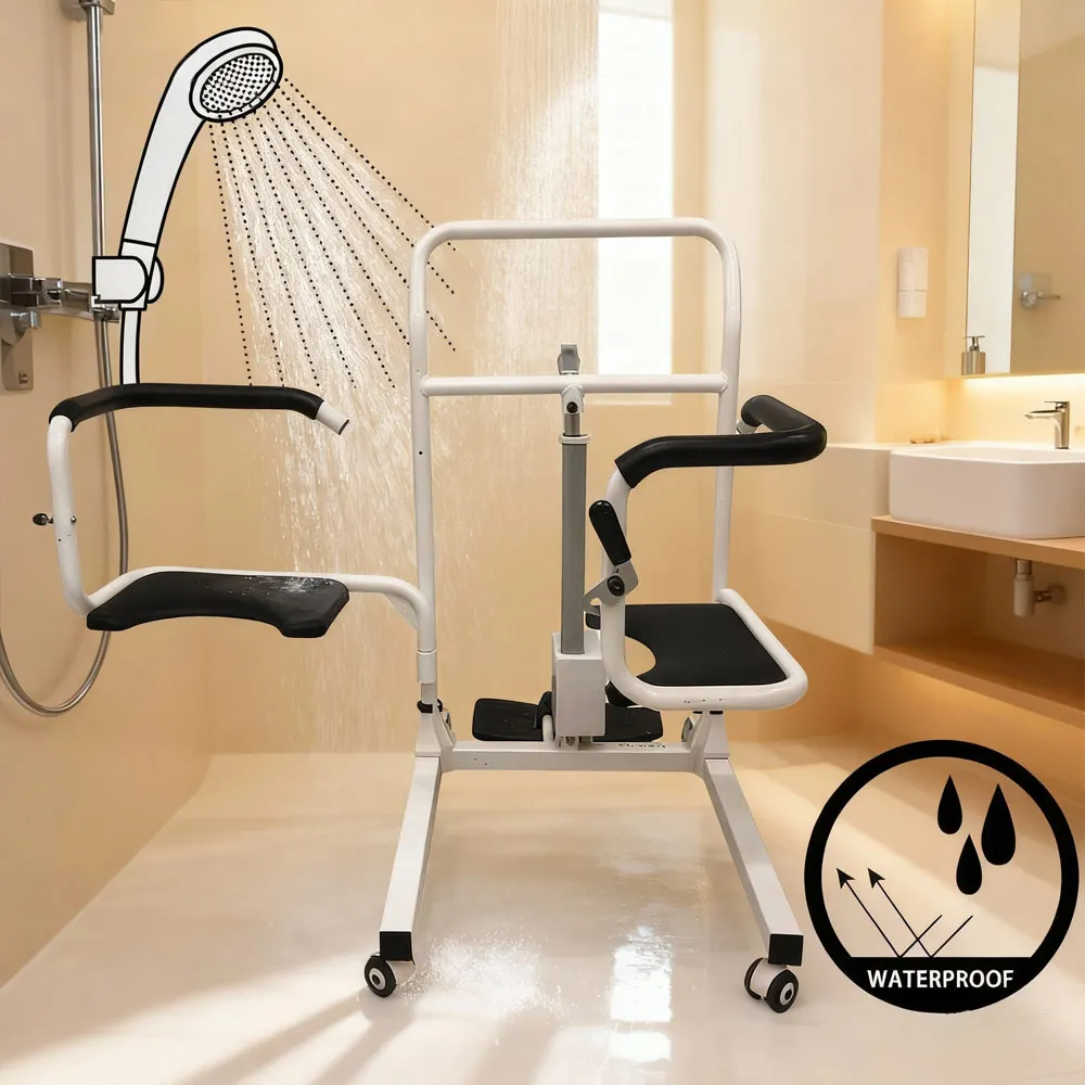 Waterproof Multi-function Safety Home Care Toilet Bathing Chair Elderly Supplies Mobility Patient Lift Electric Transfer Chair