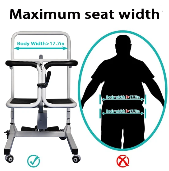 Waterproof Multi-function Safety Home Care Toilet Bathing Chair Elderly Supplies Mobility Patient Lift Electric Transfer Chair