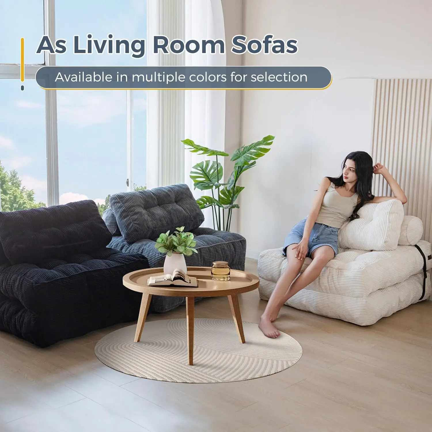 Folding Sofa Bed, Convertible Sleeper Chair with Pillow Foldable Matress, Portable Fold Out Chair Bed Comfy Floor Sofa Lounge Folding Sofa Bed, Convertible Sleeper Chair with Pillow Foldable Matress, Portable Fold Out Chair Bed Comfy Floor Sofa Lounge