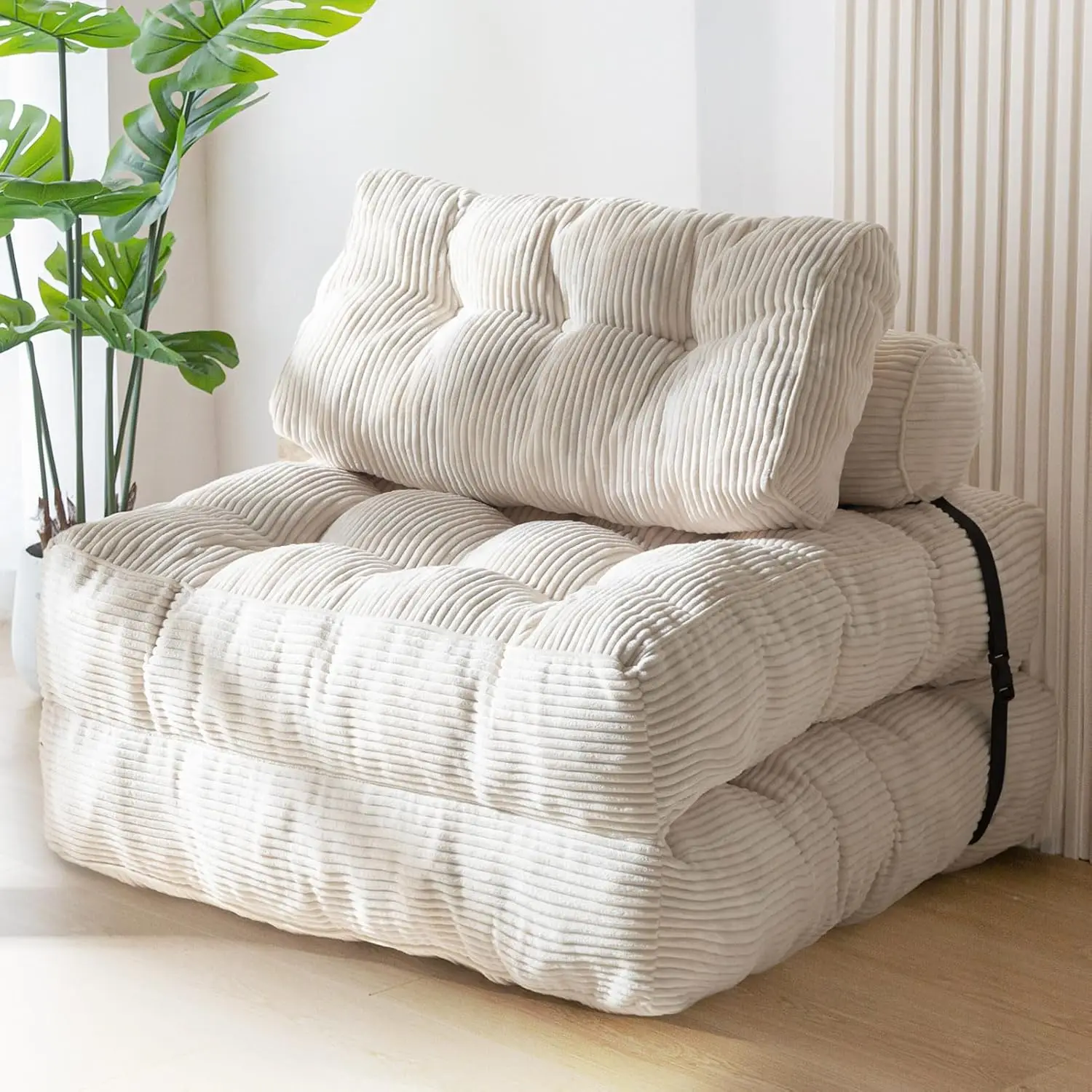 Folding Sofa Bed, Convertible Sleeper Chair with Pillow Foldable Matress, Portable Fold Out Chair Bed Comfy Floor Sofa Lounge Folding Sofa Bed, Convertible Sleeper Chair with Pillow Foldable Matress, Portable Fold Out Chair Bed Comfy Floor Sofa Lounge