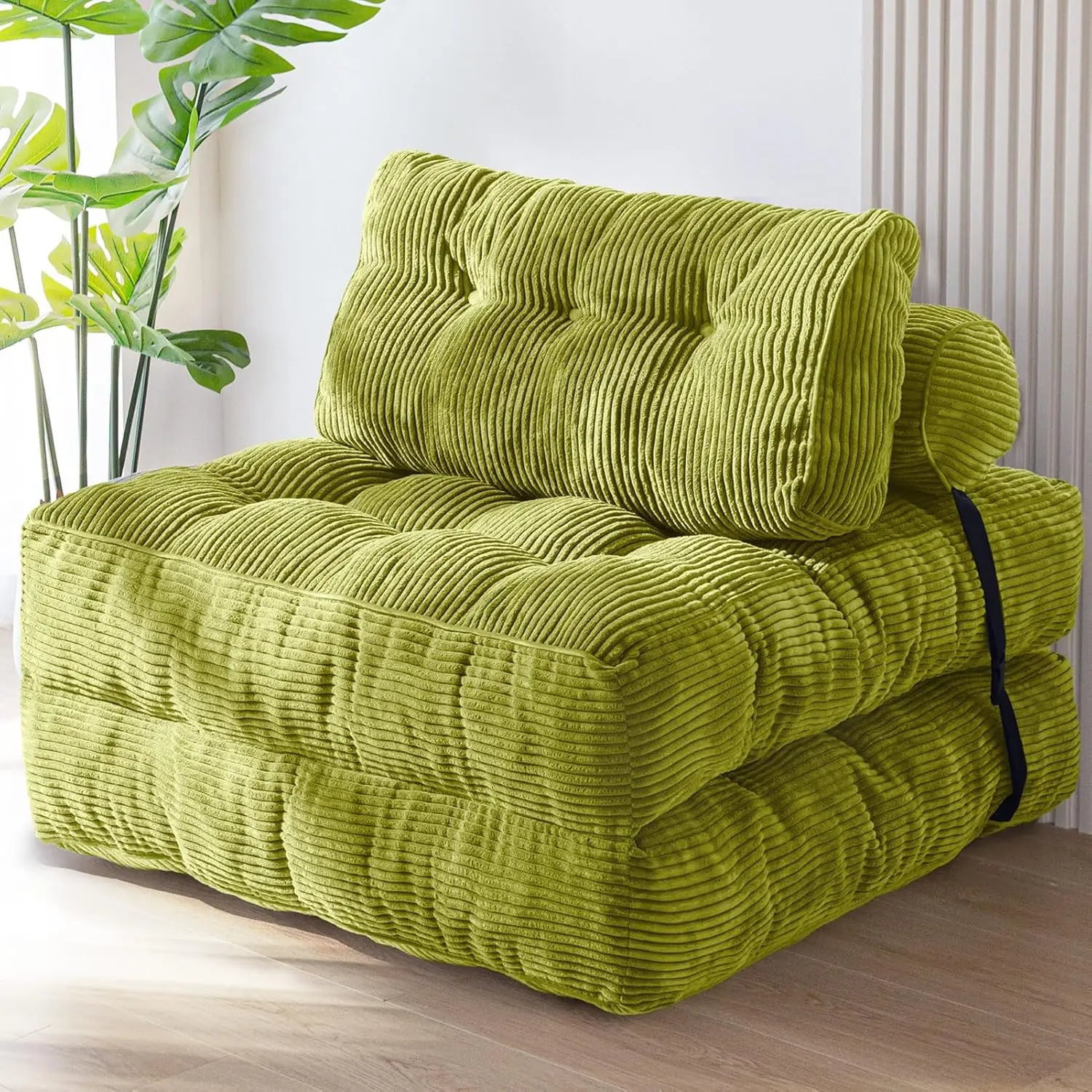 Folding Sofa Bed, Convertible Sleeper Chair with Pillow Foldable Matress, Portable Fold Out Chair Bed Comfy Floor Sofa Lounge Folding Sofa Bed, Convertible Sleeper Chair with Pillow Foldable Matress, Portable Fold Out Chair Bed Comfy Floor Sofa Lounge