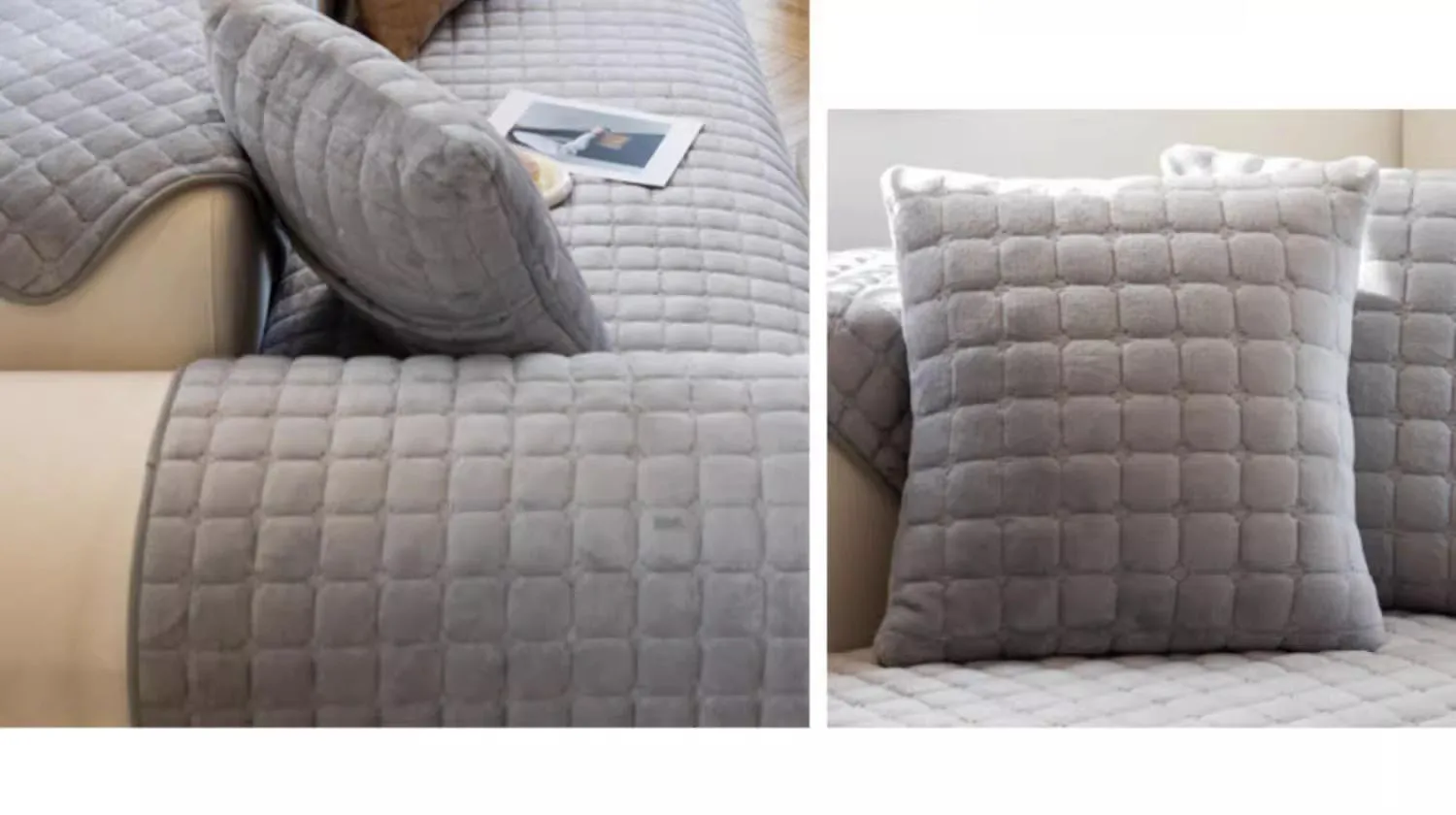 Plush Plaid Sofa Cushion Non-slip Universal Living Room Sofa Cover Flannel Thickened Velvet Sofa Backrest Plush Towel All Season Plush Plaid Sofa Cushion Non-slip Universal Living Room Sofa Cover Flannel Thickened Velvet Sofa Backrest Plush Towel All Season