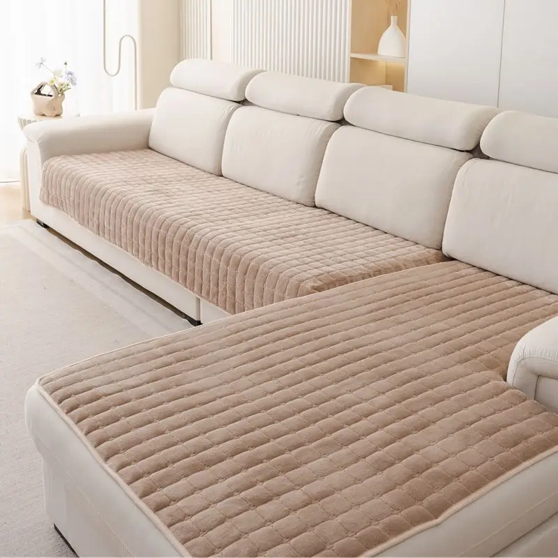 Plush Plaid Sofa Cushion Non-slip Universal Living Room Sofa Cover Flannel Thickened Velvet Sofa Backrest Plush Towel All Season Plush Plaid Sofa Cushion Non-slip Universal Living Room Sofa Cover Flannel Thickened Velvet Sofa Backrest Plush Towel All Season