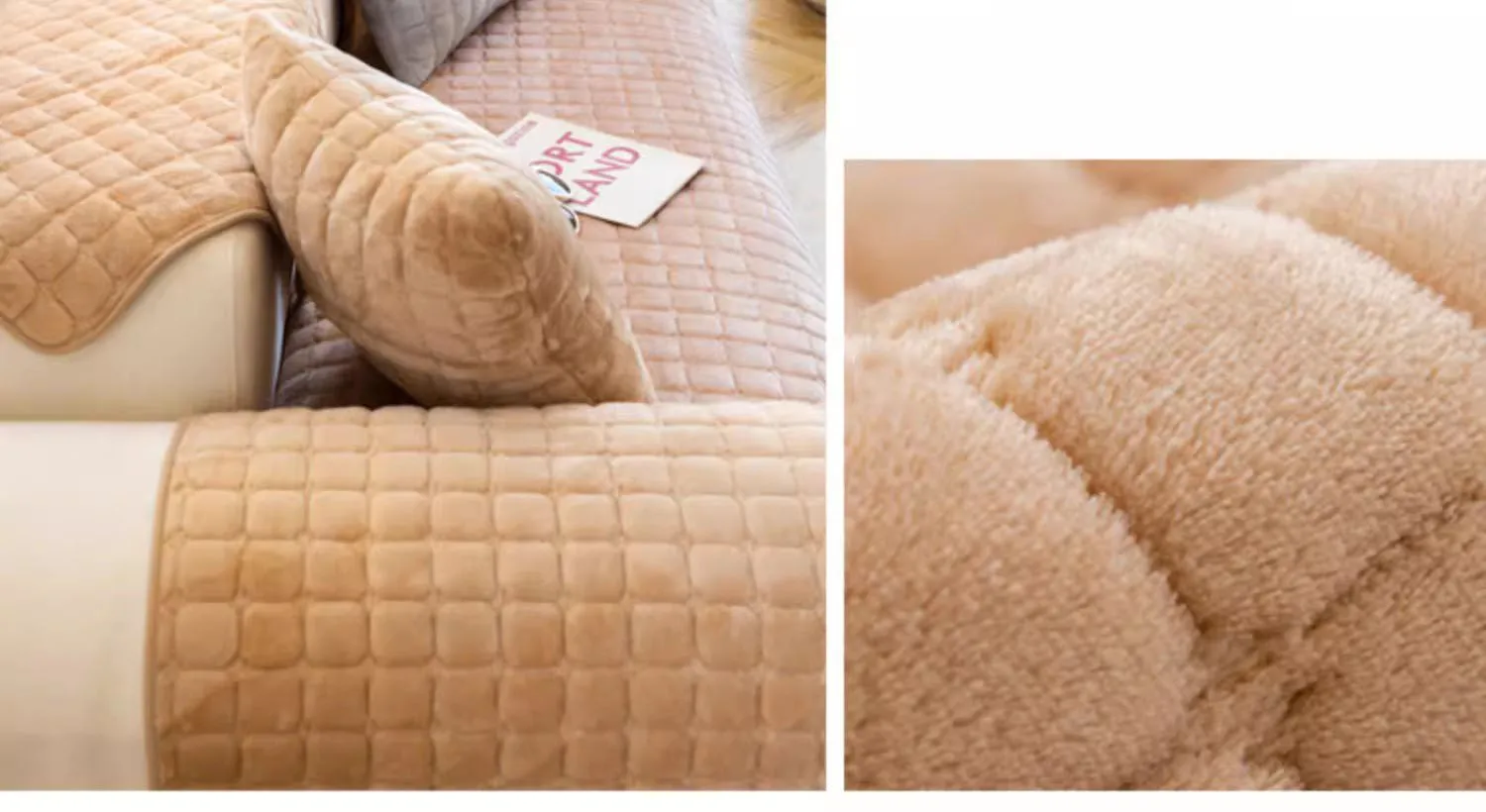 Plush Plaid Sofa Cushion Non-slip Universal Living Room Sofa Cover Flannel Thickened Velvet Sofa Backrest Plush Towel All Season Plush Plaid Sofa Cushion Non-slip Universal Living Room Sofa Cover Flannel Thickened Velvet Sofa Backrest Plush Towel All Season