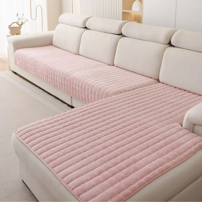 Plush Plaid Sofa Cushion Non-slip Universal Living Room Sofa Cover Flannel Thickened Velvet Sofa Backrest Plush Towel All Season Plush Plaid Sofa Cushion Non-slip Universal Living Room Sofa Cover Flannel Thickened Velvet Sofa Backrest Plush Towel All Season