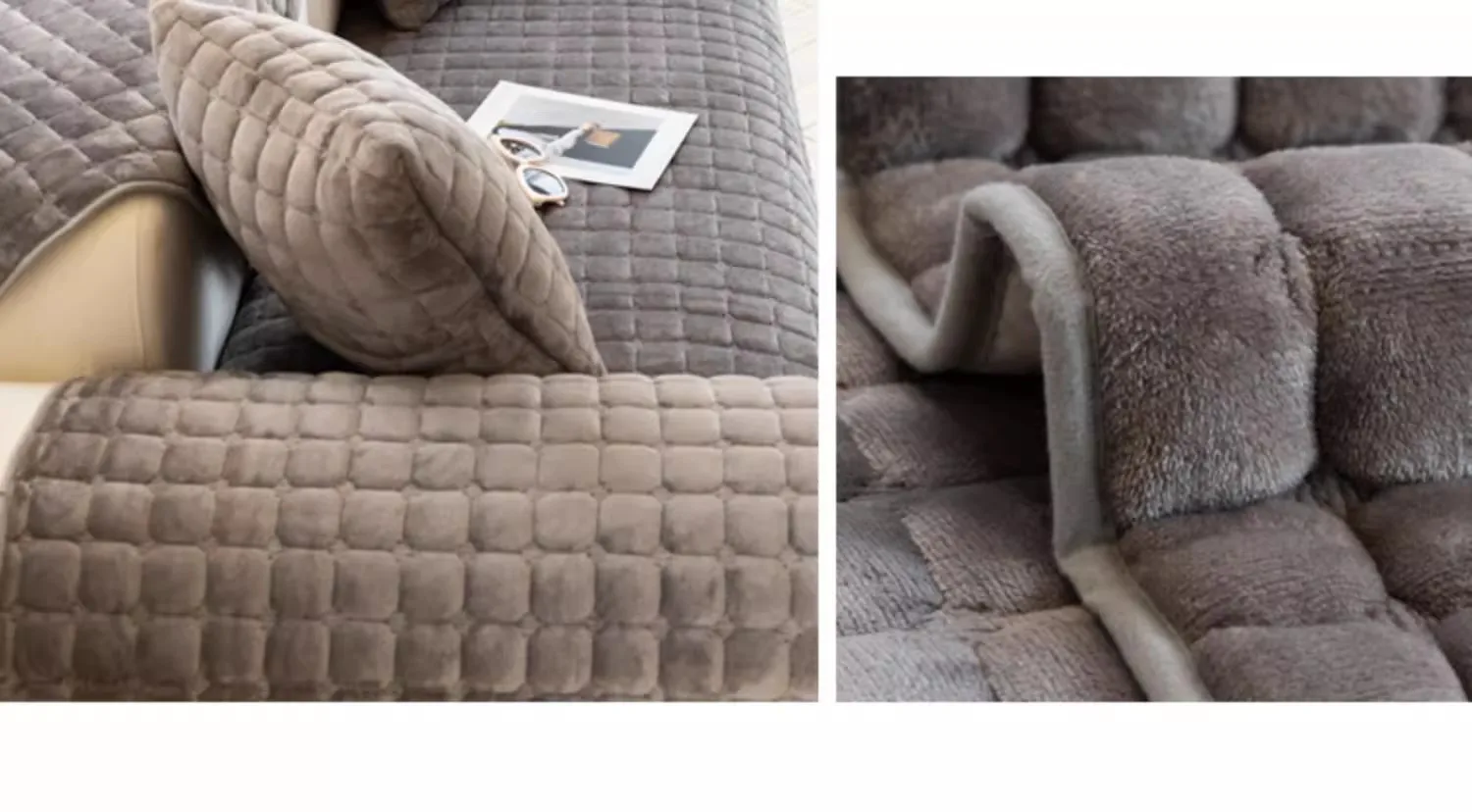 Plush Plaid Sofa Cushion Non-slip Universal Living Room Sofa Cover Flannel Thickened Velvet Sofa Backrest Plush Towel All Season Plush Plaid Sofa Cushion Non-slip Universal Living Room Sofa Cover Flannel Thickened Velvet Sofa Backrest Plush Towel All Season