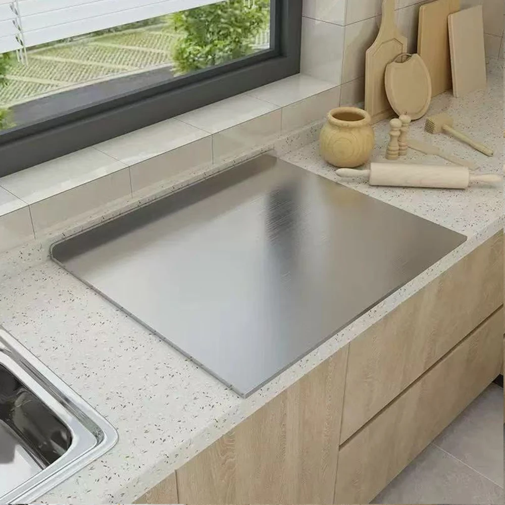 L-shaped Chopping Board Stainless Steel Large Size Doublesided Chopping Board Kitchen Tool Home Fruit Cutting And Kneading Panel L-shaped Chopping Board Stainless Steel Large Size Doublesided Chopping Board Kitchen Tool Home Fruit Cutting And Kneading Panel