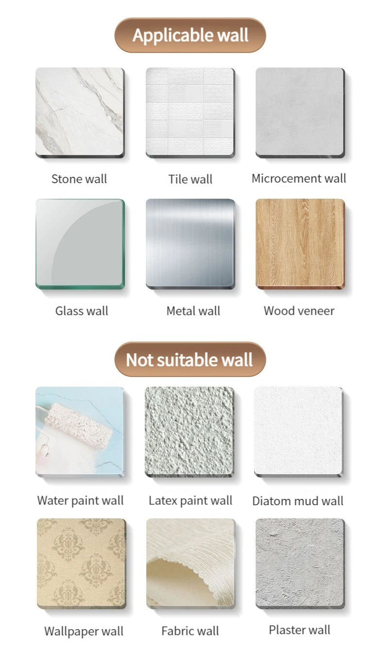 No Drill Sticker Walls for Installation Aluminum Bathroom Shelf Shelves Shampoo Rack Storage Holder Kitchen Organizer Rack