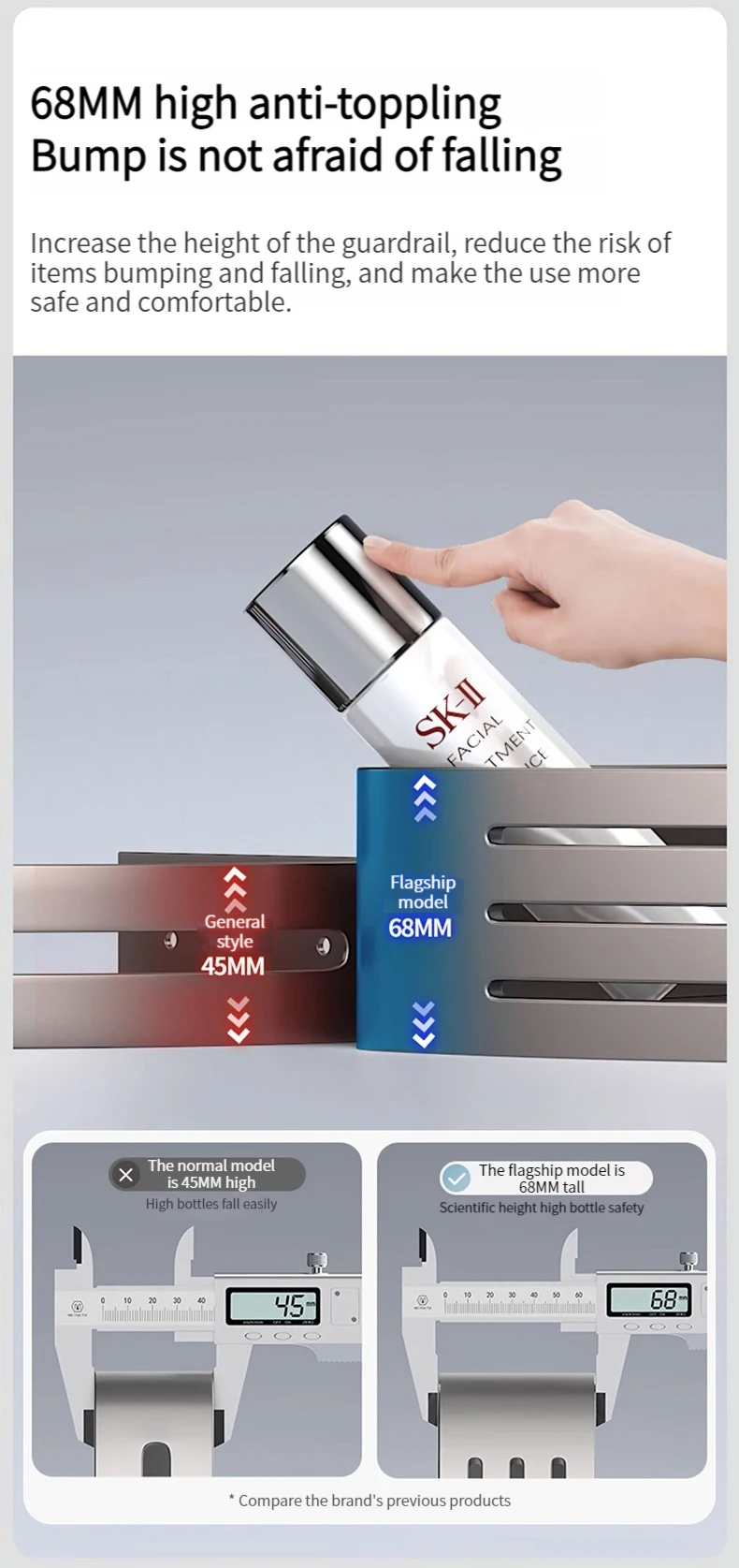 No Drill Sticker Walls for Installation Aluminum Bathroom Shelf Shelves Shampoo Rack Storage Holder Kitchen Organizer Rack