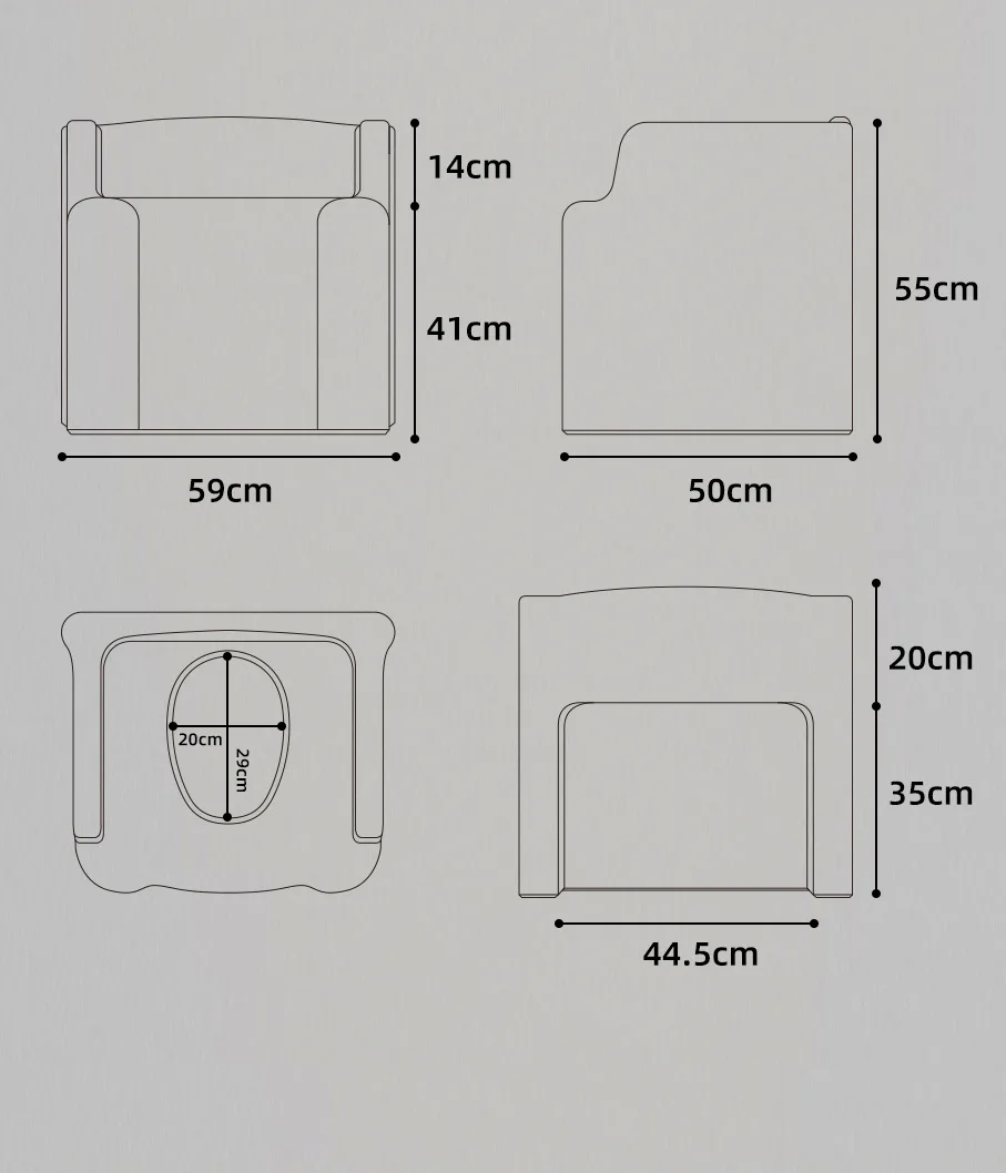 Metal Waterproof Bathroom Chair Nonslip