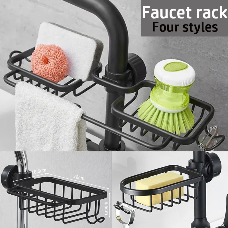 Kitchen Sink Drain Rack Sponge Storage Basket Faucet Holder Space Aluminum Soap Drainer Shelf Organizer Bathroom Accessories Kitchen Sink Drain Rack Sponge Storage Basket Faucet Holder Space Aluminum Soap Drainer Shelf Organizer Bathroom Accessories