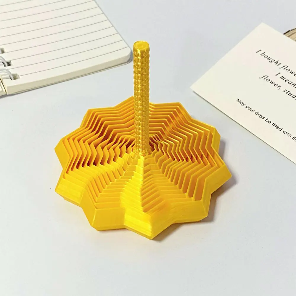 3D Printing Expanded Sensory Fidget Star Model Visual Illusion Hexagon Whirling Spiral Ornaments Stress Relief Christmas Gift
