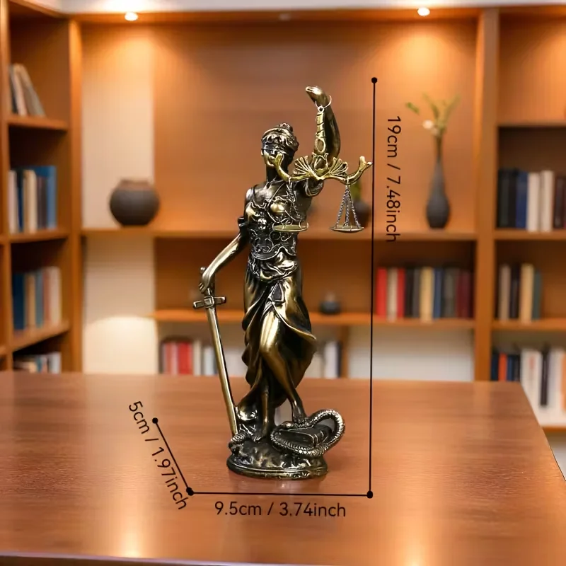 Creative Retro Round bottom Justice Goddess Statue Lawyer Office Ornament Gifts Home Living room Sculpture Desk Decor Creative Retro Round bottom Justice Goddess Statue Lawyer Office Ornament Gifts Home Living room Sculpture Desk Decor